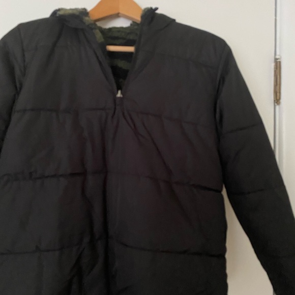 Gap Reversible Sherpa Half Zip hoodie size 12 - Picture 5 of 8